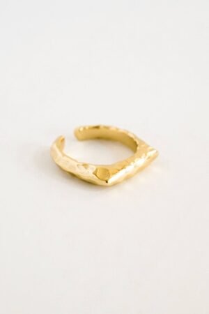 Hammered Bar Ring
