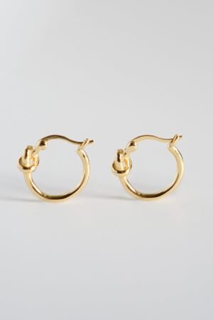 Promise Knot Hoop Earrings