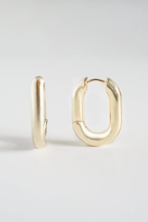 Bold Rectangular Hoop Earrings